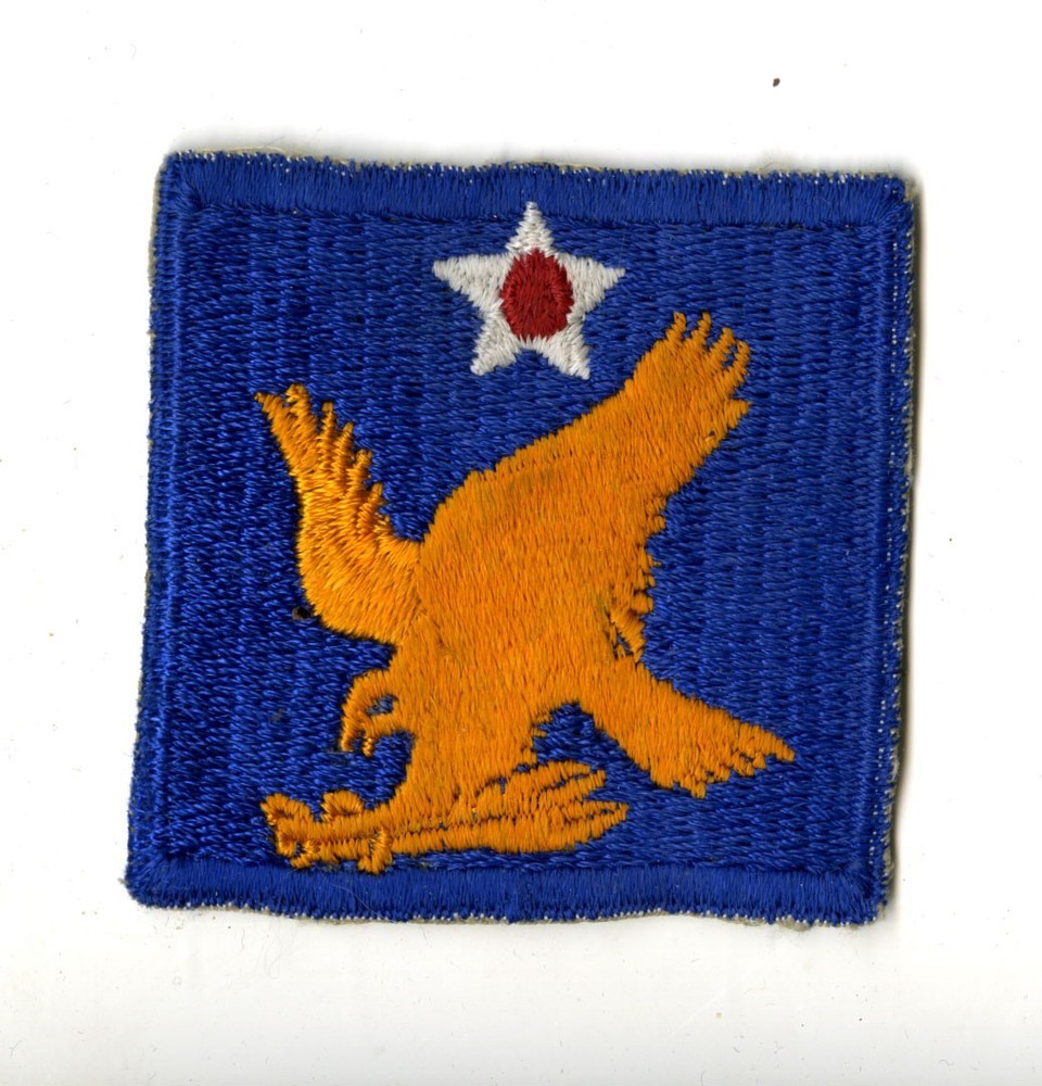 2nd Air Force White Back Patch WWII Vintage Pacific Coast