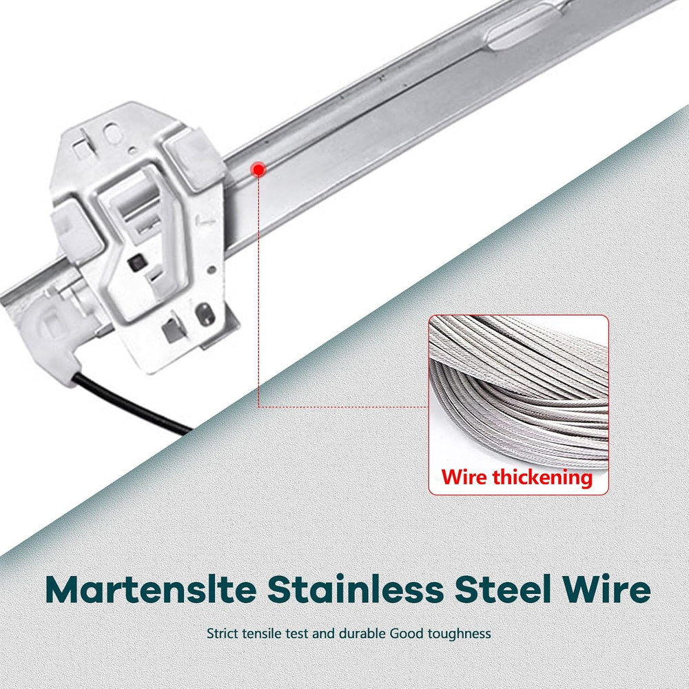 Front Left Driver Side Power Window Regulator with Motor for Honda Element