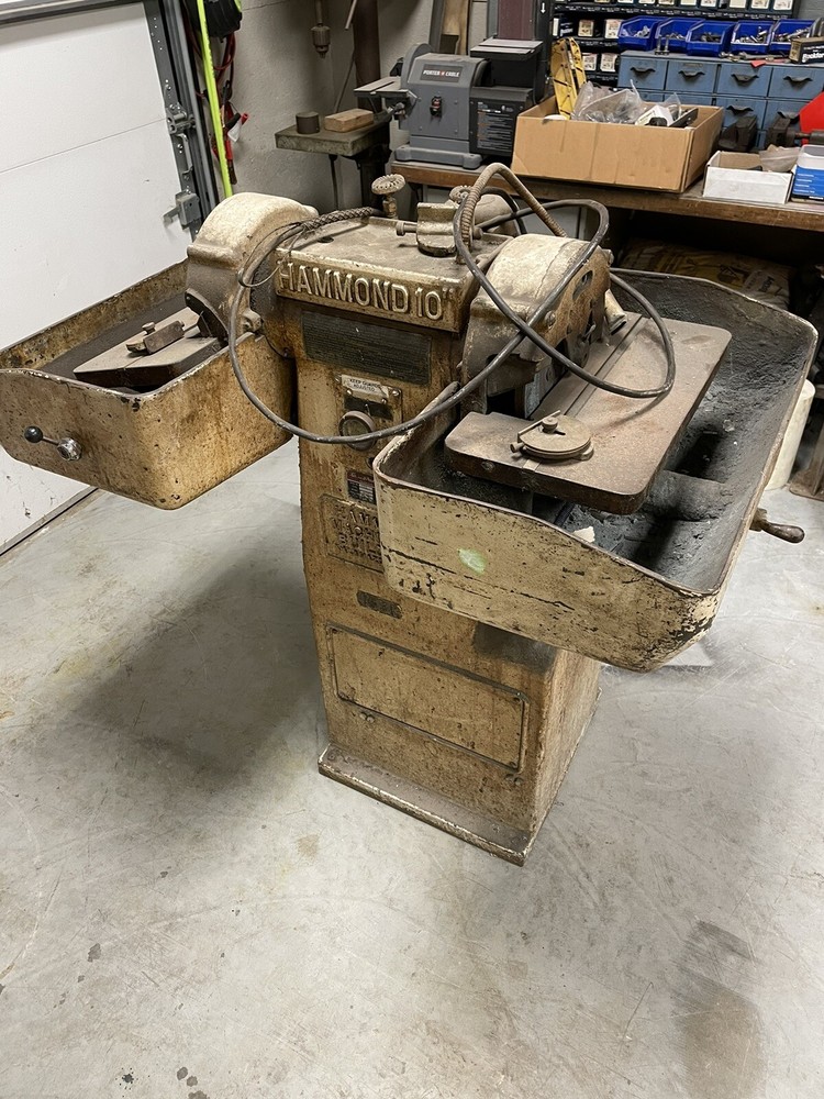 HAMMOND 10" CARBIDE TOOL GRINDER, MODEL W-10
