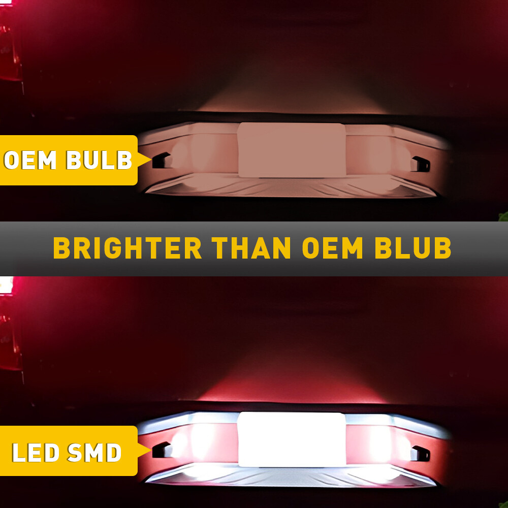 For 2007-2019 Nissan Frontier License Plate Light Rear Bumper Lamp Replacement