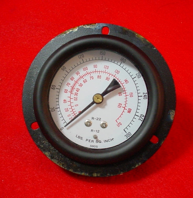 SURFACE MOUNT R-12 R-22 Pressure Gauge PSI