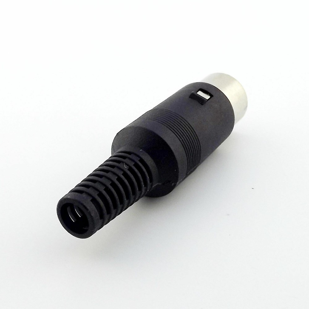 10pcs DIN Plug Male Plug Cable Connector 8 Pin With Plastic Handle