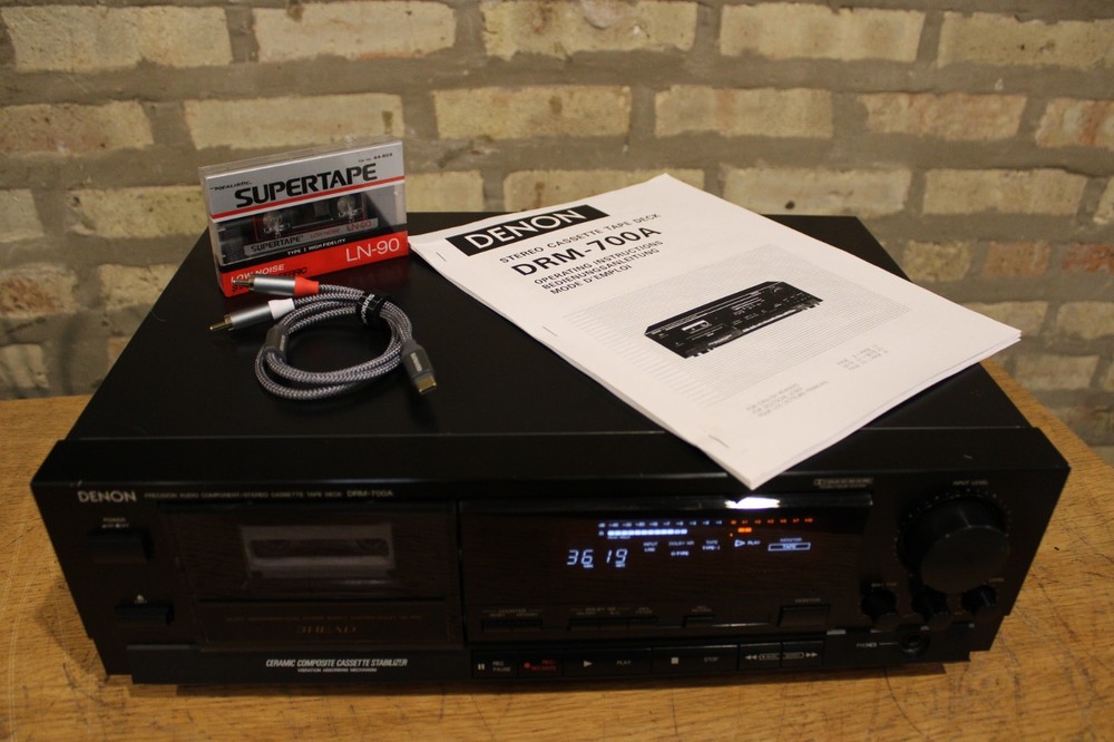 Denon DRM 700 3-HEAD cassette deck ,,SERVICED,, Full-functional