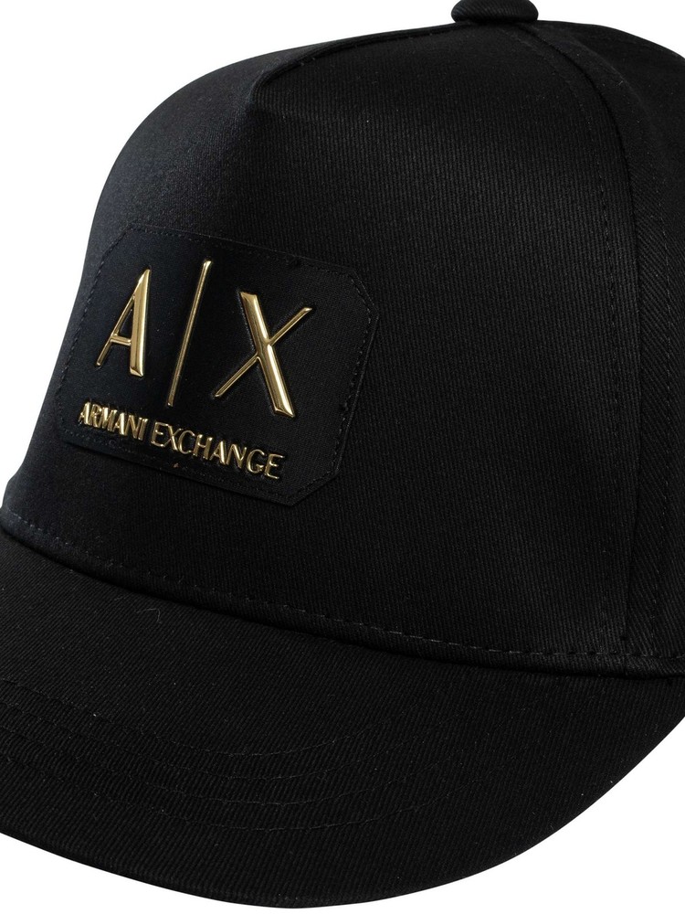 Armani Exchange Men's Box Logo Cap, Black