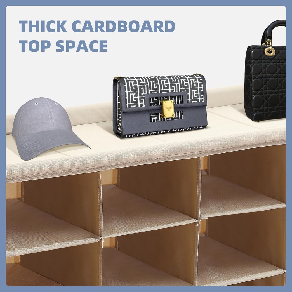 Stackable Shoe Cubby Organizer Free Standing Shoe Cube Rack Entryway Bedroom