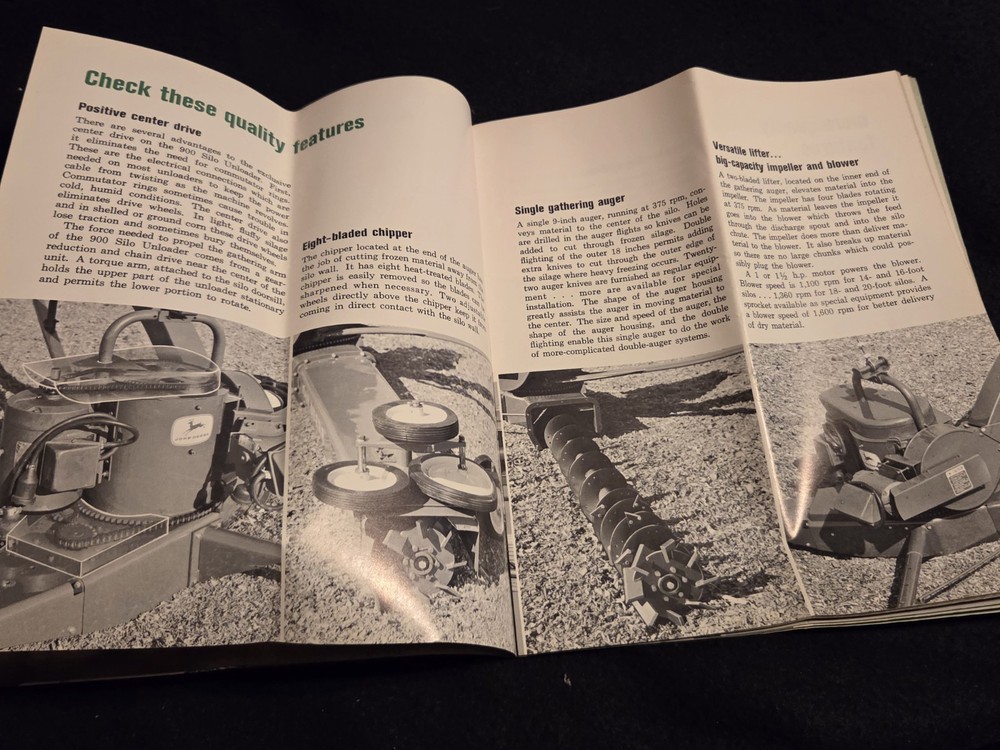 1965 John Deere Feed-Handling Equipment Brochure Silo-Unloader Bunk Feeder