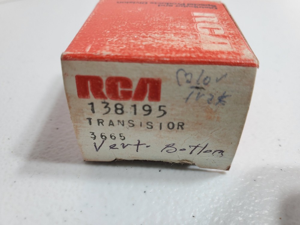 Vintage RCA Replacement Part 138195.     B3/E15