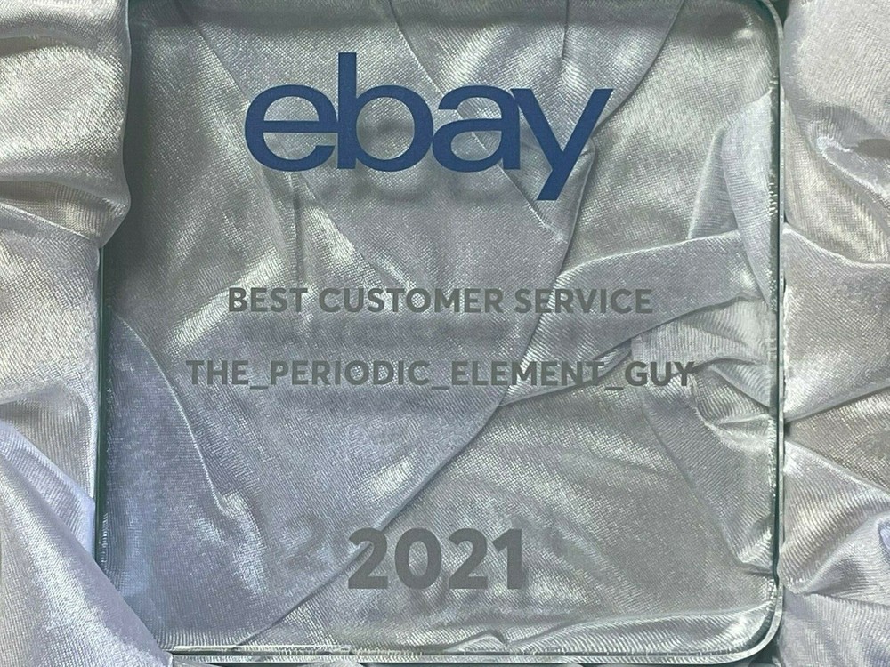 Boron 99% Element B pure Crystals Sample in Periodic Element Tile.