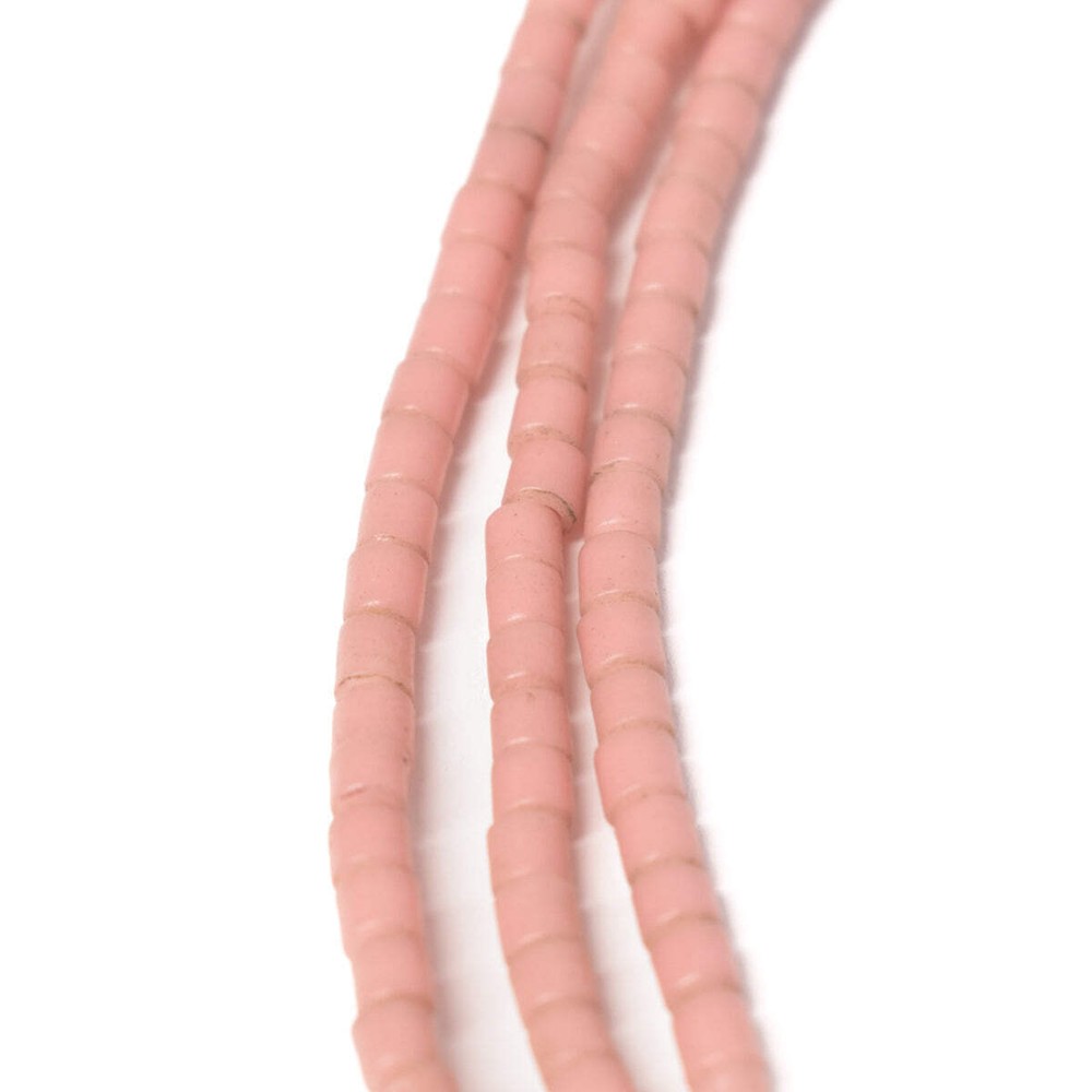 3 Strands Tile Pink Trade Beads