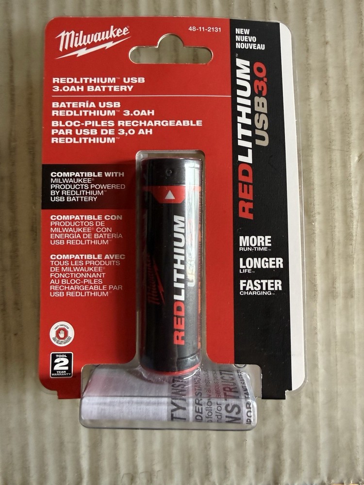 Milwaukee Tool 48-11-2131 Redlithium Usb 3.0 Battery Pack