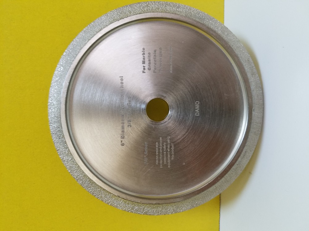 6" 3/8 RADIUS BULLNOSE PROFILE WHEEL FOR TILE SAW