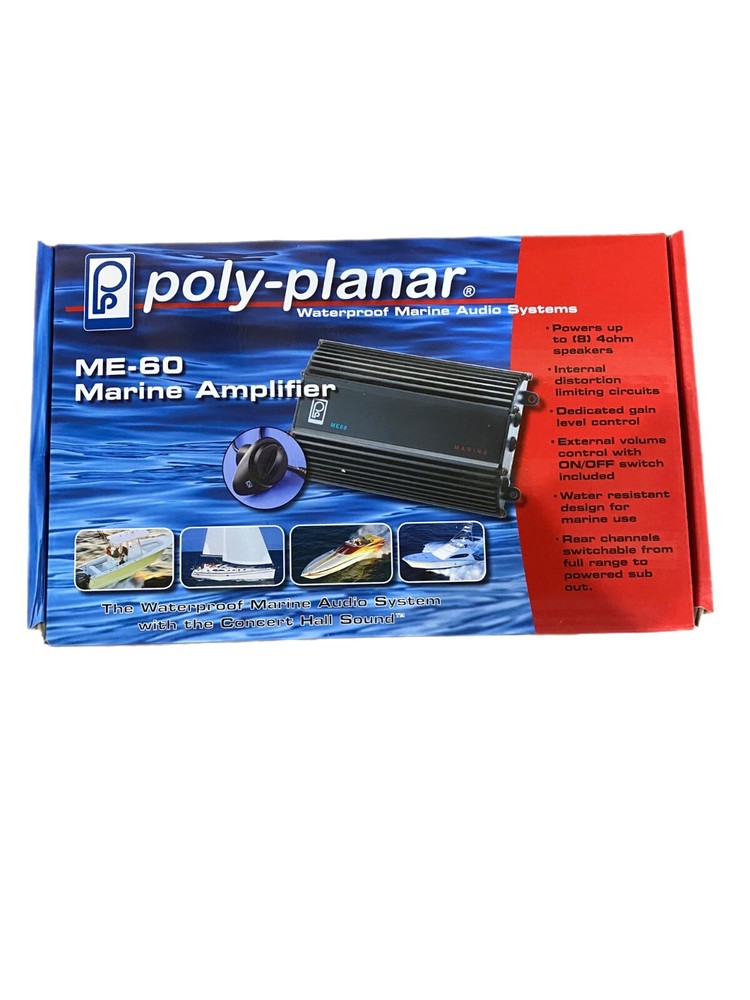 Poly Planar 4 Channel, 120 Watt Amplifier with Volume Control ME-60