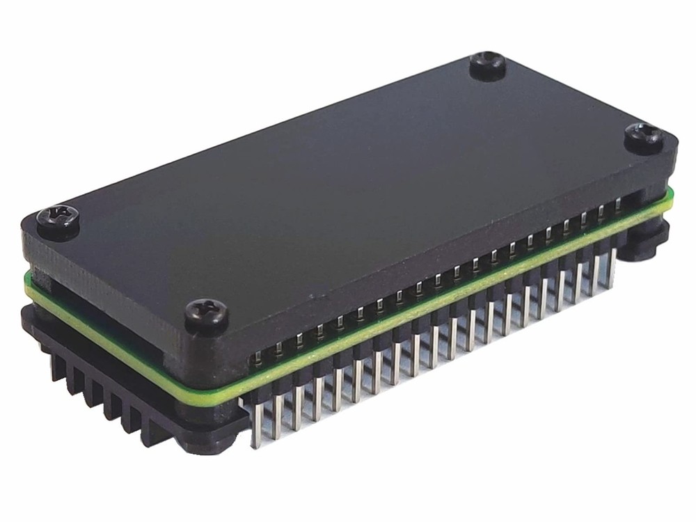 Heatsink Case for Raspberry Pi Zero 2W Aluminum Passive Cooling Pin Header