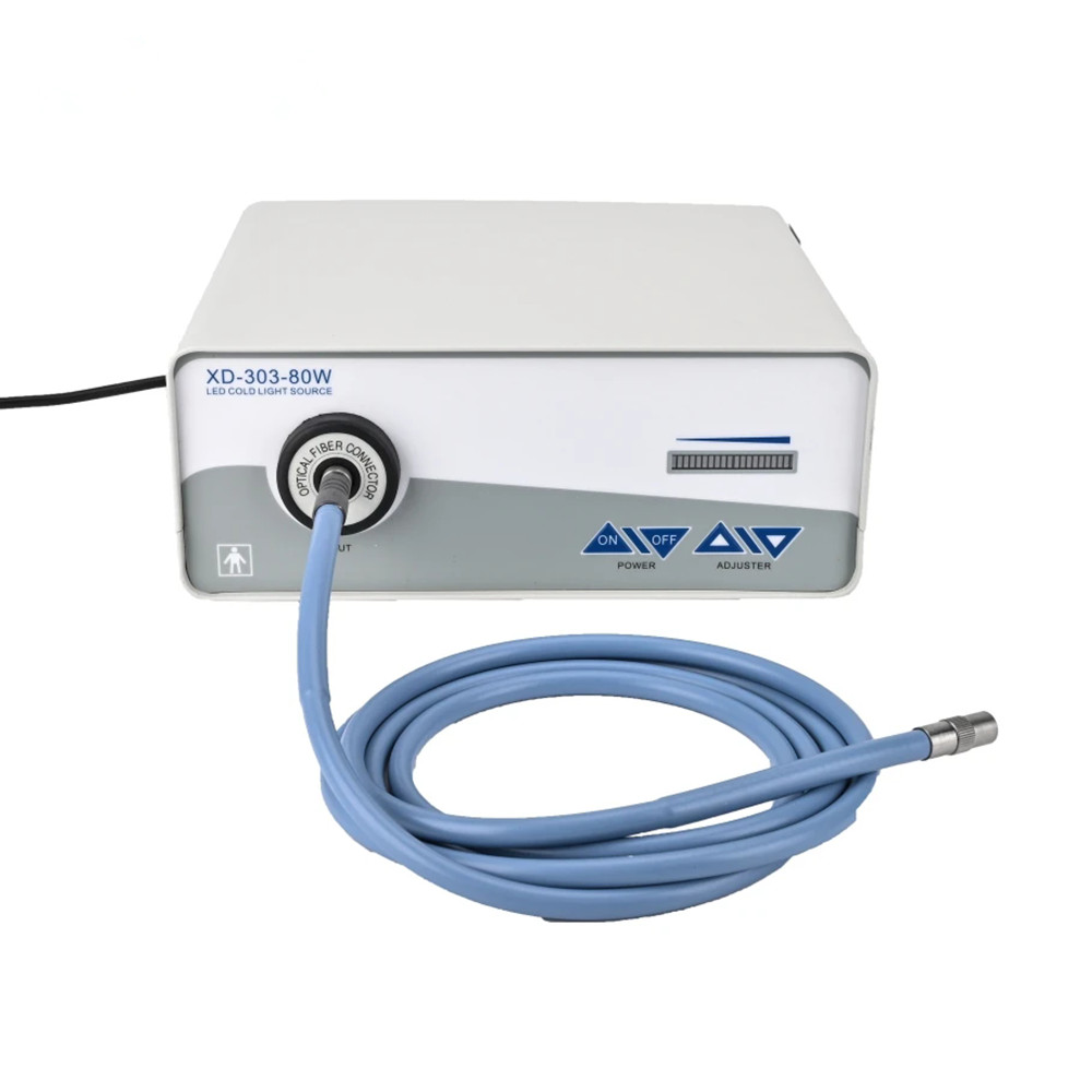 80W LED Medical Cold Light Source for Endoscopy & Surgical Inspection