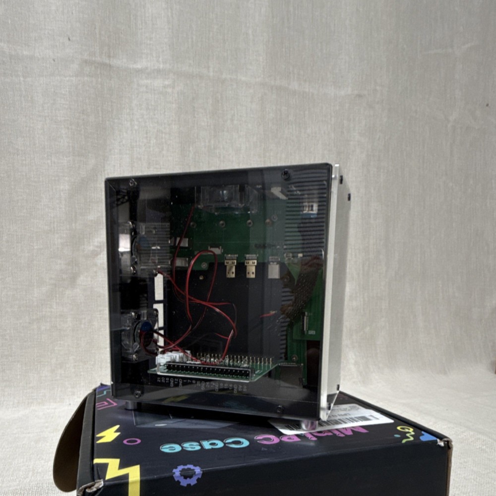 Mini-ITX Small Form Factor Case for Raspberry Pi 5 or Jetson Orin Nano, Black