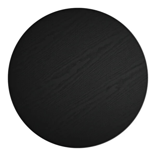 48'' Round Restaurant Table Top with Black Laminate Top Finish