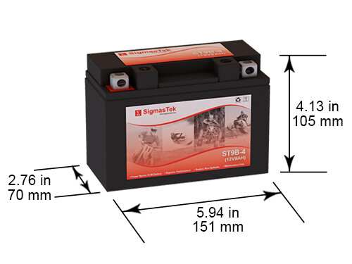 Yamaha 600CC YZF-R6, 2001-2005 Battery Replacement (115CCA)