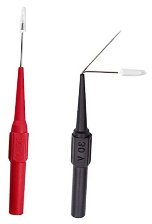 Extra-Thin Multimeter Test Leads, 0.7mm Probes, Back Probe Kit, Circuit 2