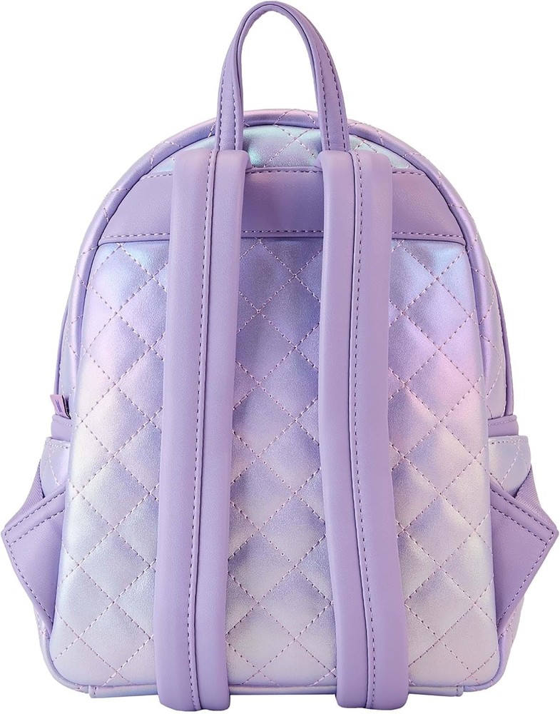 Loungefly BTS Logo Iridescent Purple Mini Backpack