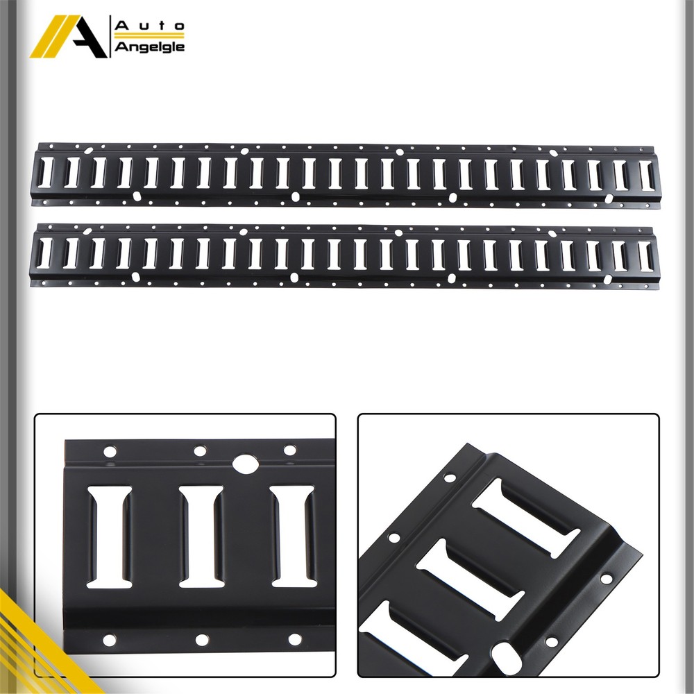 For Cargo Trailers Power Coated E-Tracks 2 Pack 4' E Tie Down Rail Kit