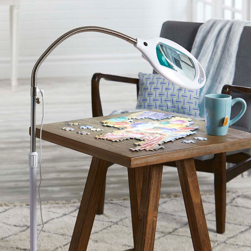 Herrschners® LED Standing Lamp Magnifier