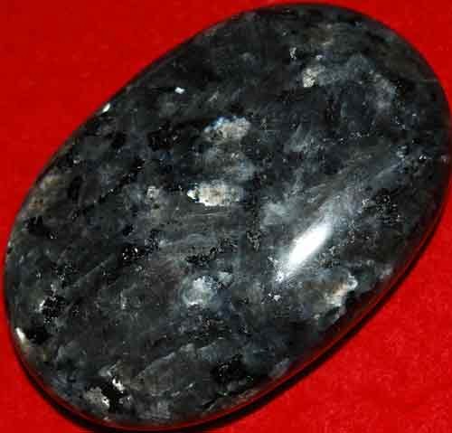 Larvikite Soap-Shaped Palm Stone #13