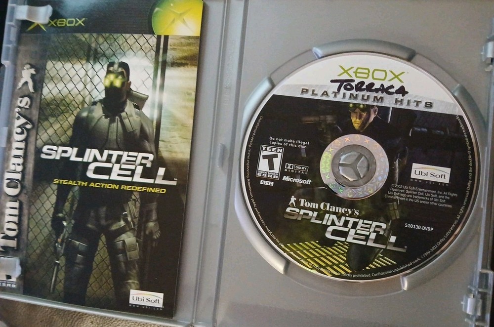 Tom Clancy's Splinter Cell Best of Platinum Hits Xbox Authentic Replacement Case