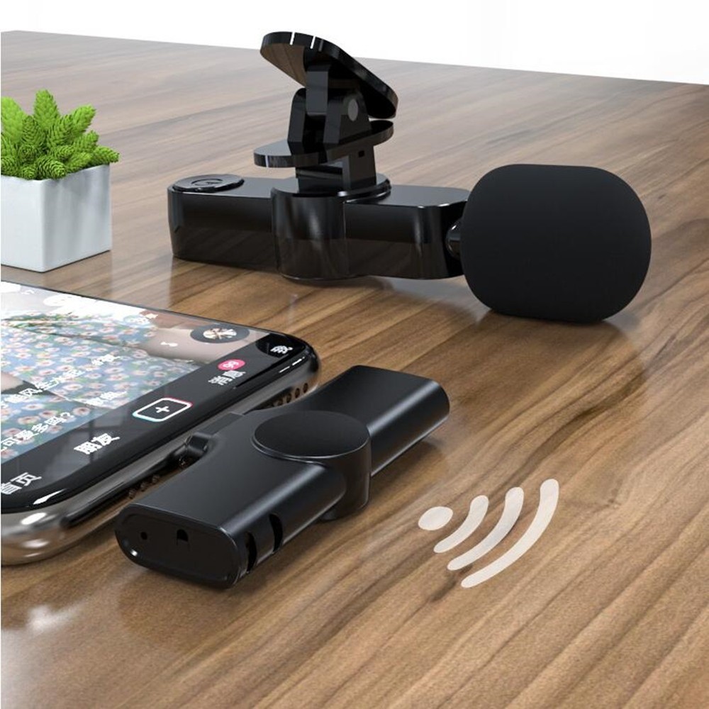 Wireless Microphone Mini Audio With Type-C Receiver For Conference Interview D