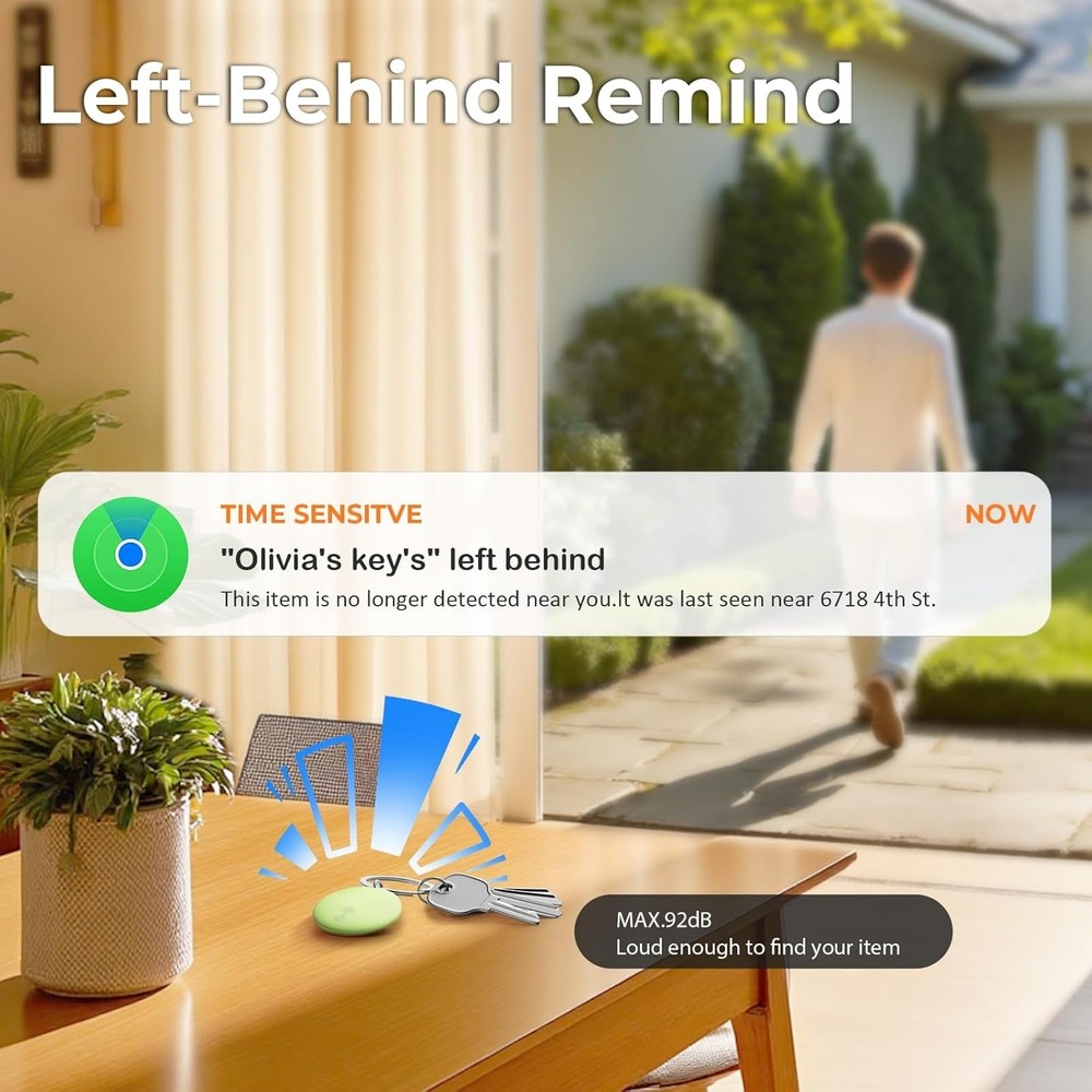 Air Tracker Tags-1 Pack, New Bluetooth Tracker Works with Apple Find My APP (iOS