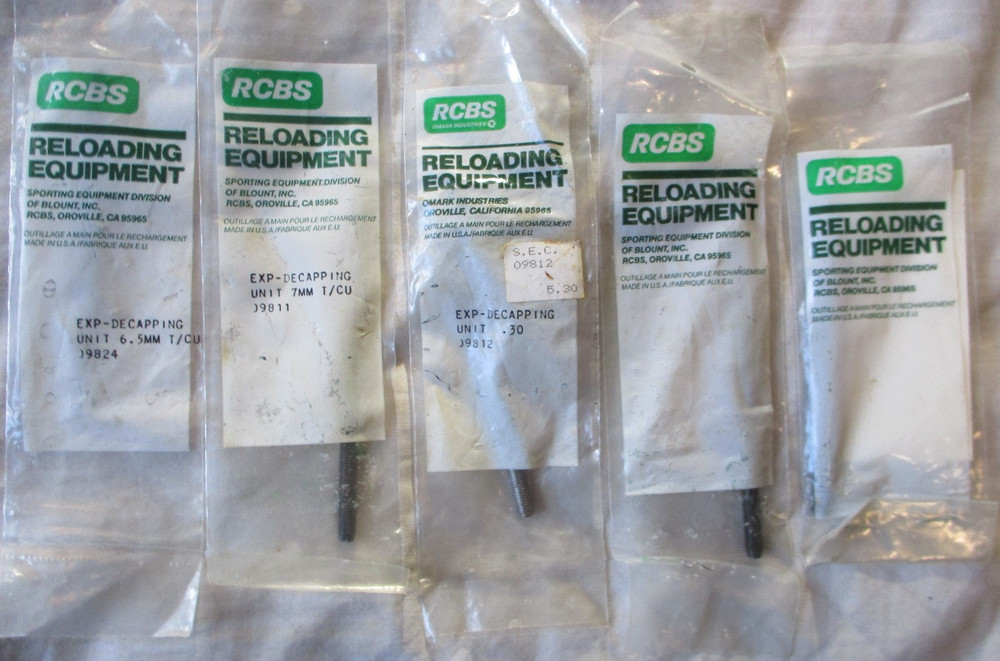 RCBS Expander Decapping Unit Various