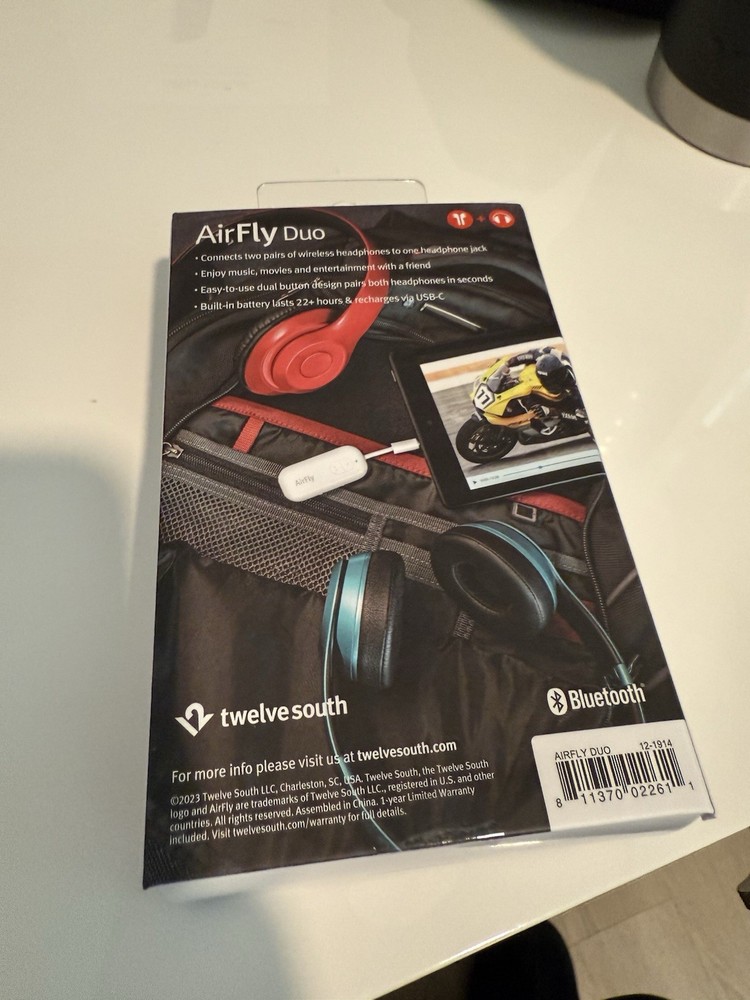 Twelve South AirFly Duo Wireless Transmitter - White