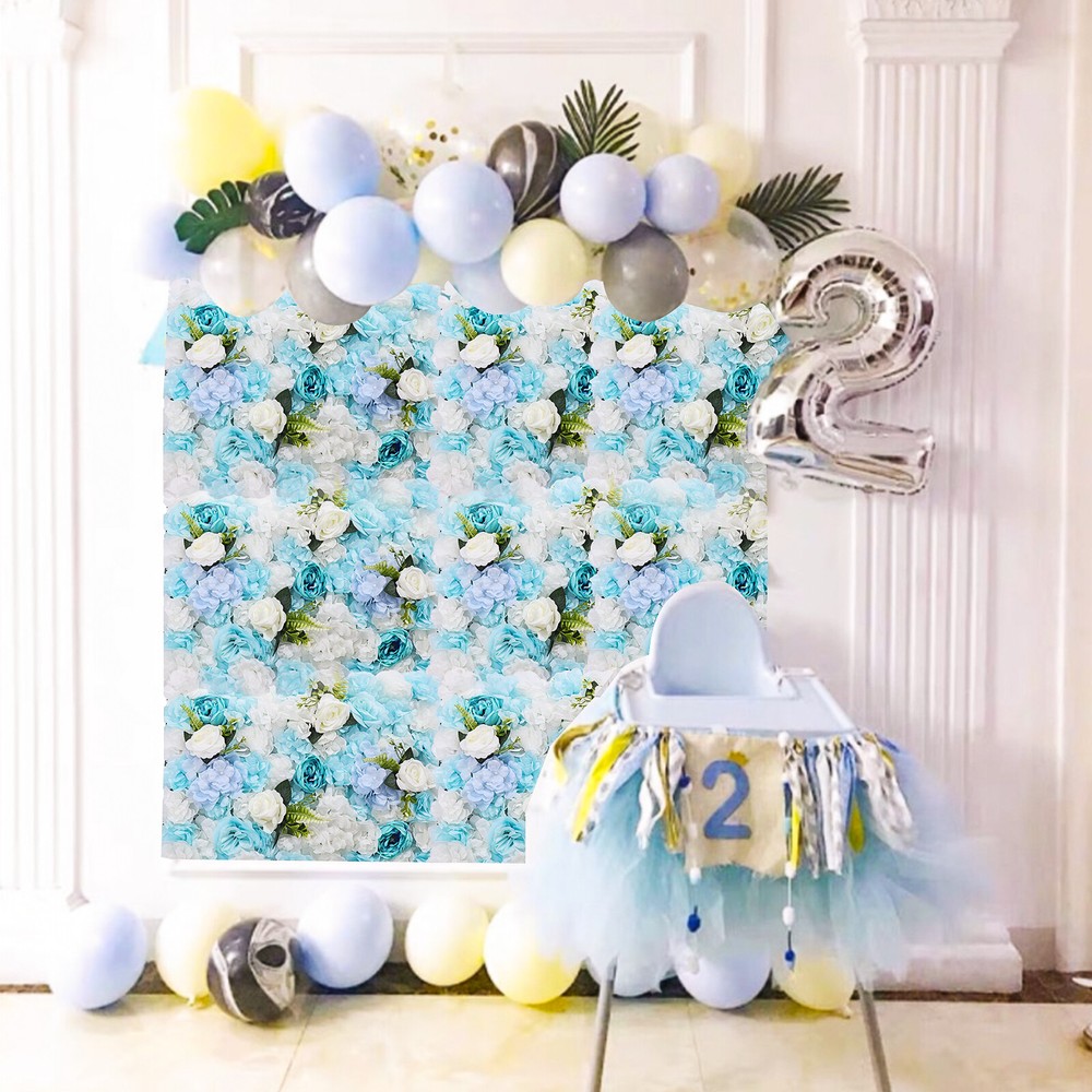 Artificial Flower Wall Panel Indoor Outdoor Flower Wall Panel For Wedding Decor