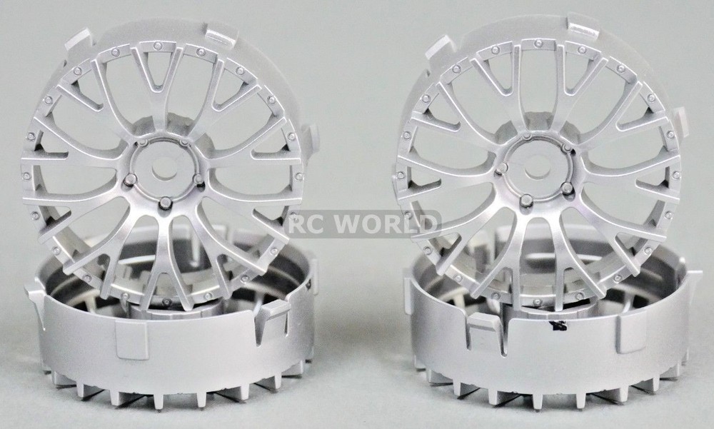Tetsujin DAISY Wheels INSERTS Disk Adjustable Offset - SILVER - 4 pcs