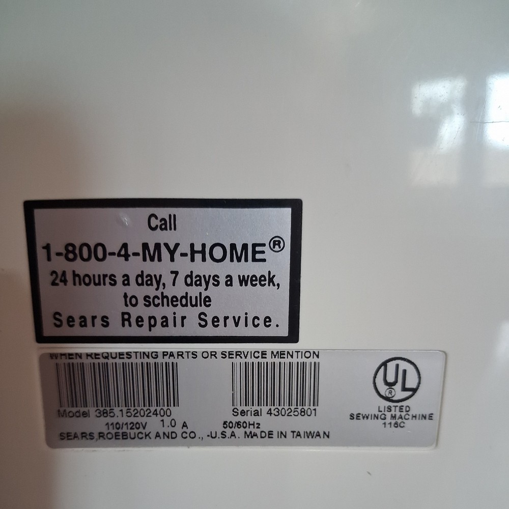 Kenmore Sewing Machine Model 385 With Pedal