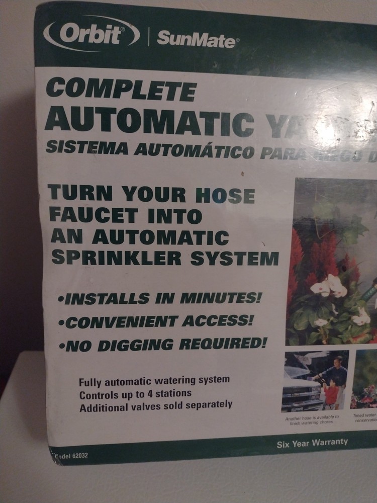 Orbit SunMate Complete Automatic Yard Watering System Kit 62032 Sealed Unopened