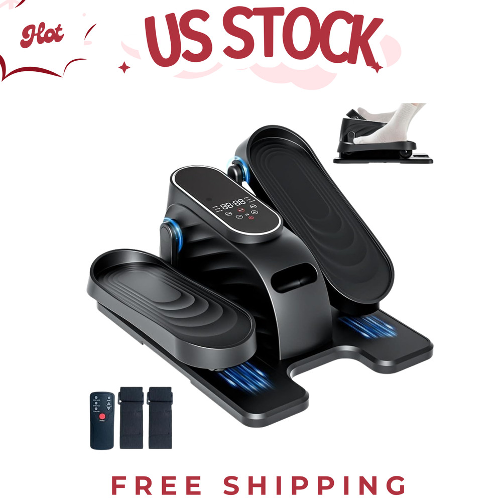 Under Desk Elliptical with Remote - 15 Speeds Motorized Leg Exerciser