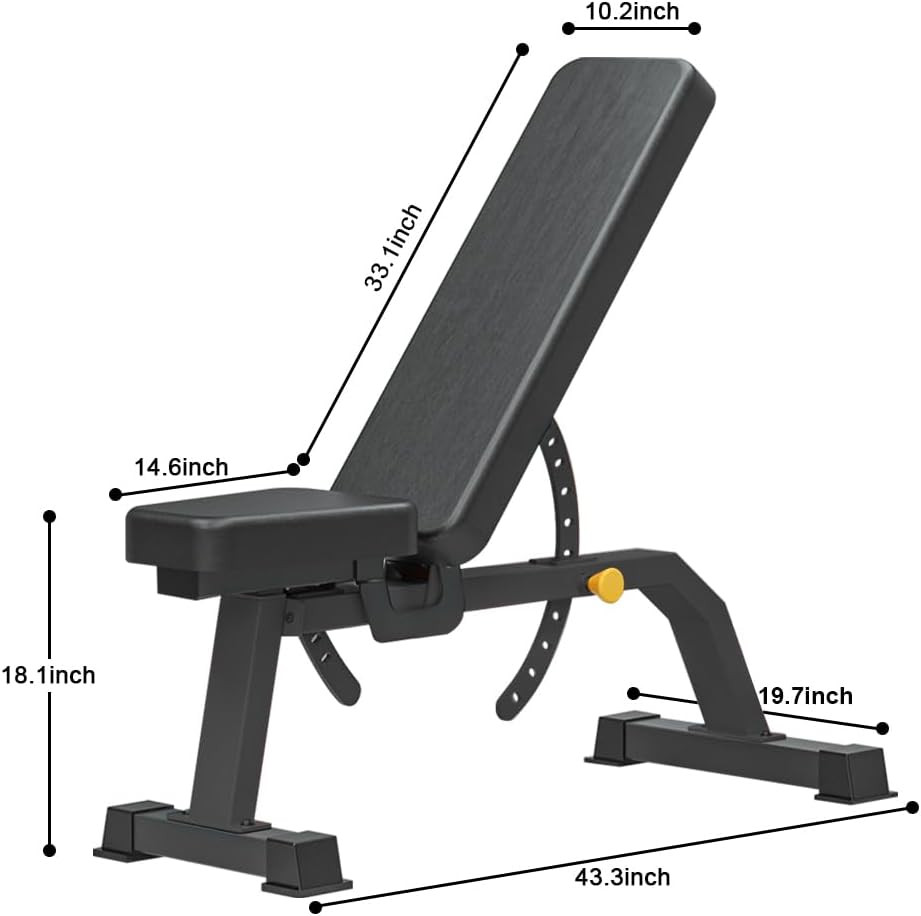 Adjustable Bench, Professional Weight Bench, Incline Flat Decline Sit up Bench,D