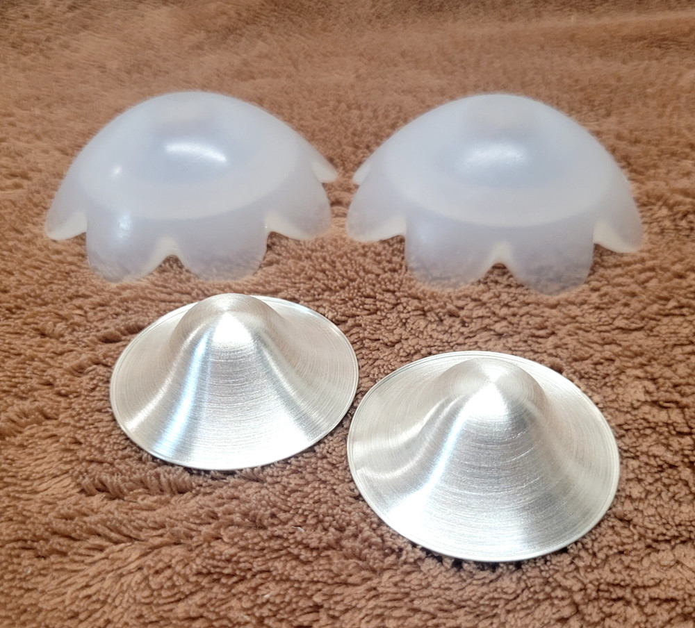Silver Nursing Cups for Breastfeeding Relief