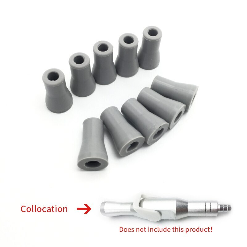 10PCS Dental Saliva Ejector Strong weak Rubber Snap Tip Adapter Replacement