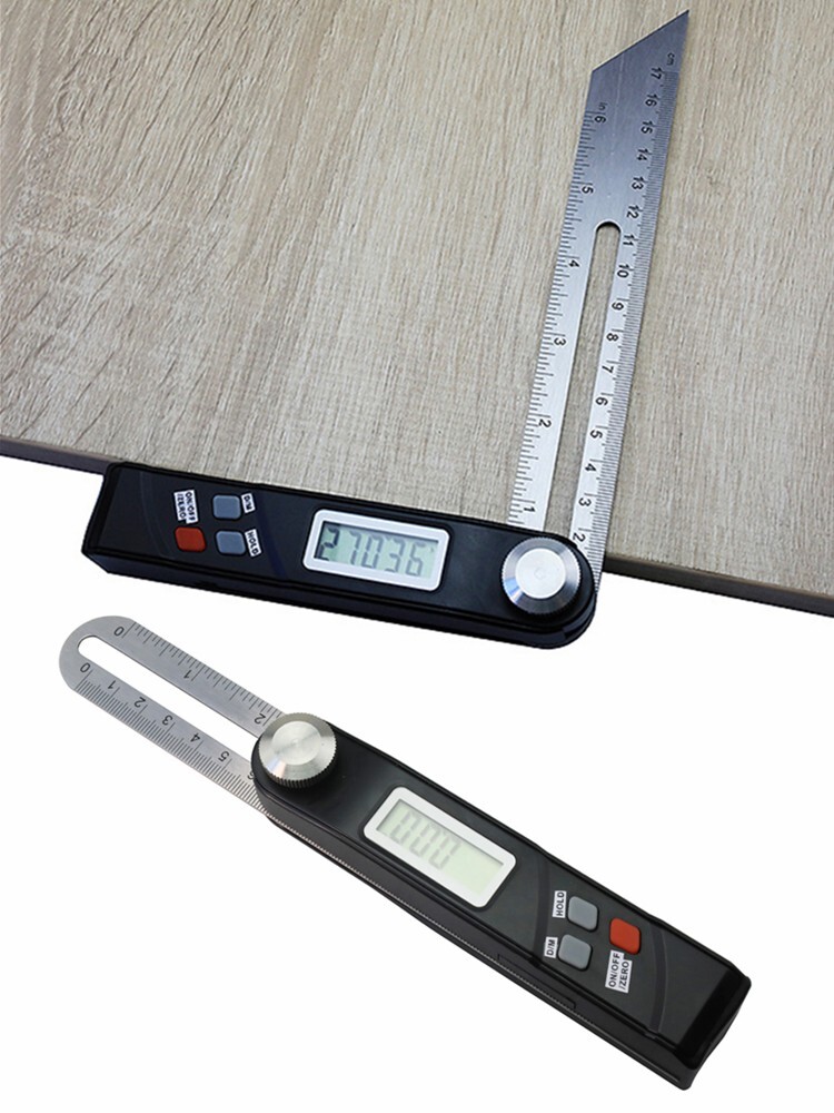Digital Protractor Goniometer Angle Finder Metalworking Tools Electronic Sliding
