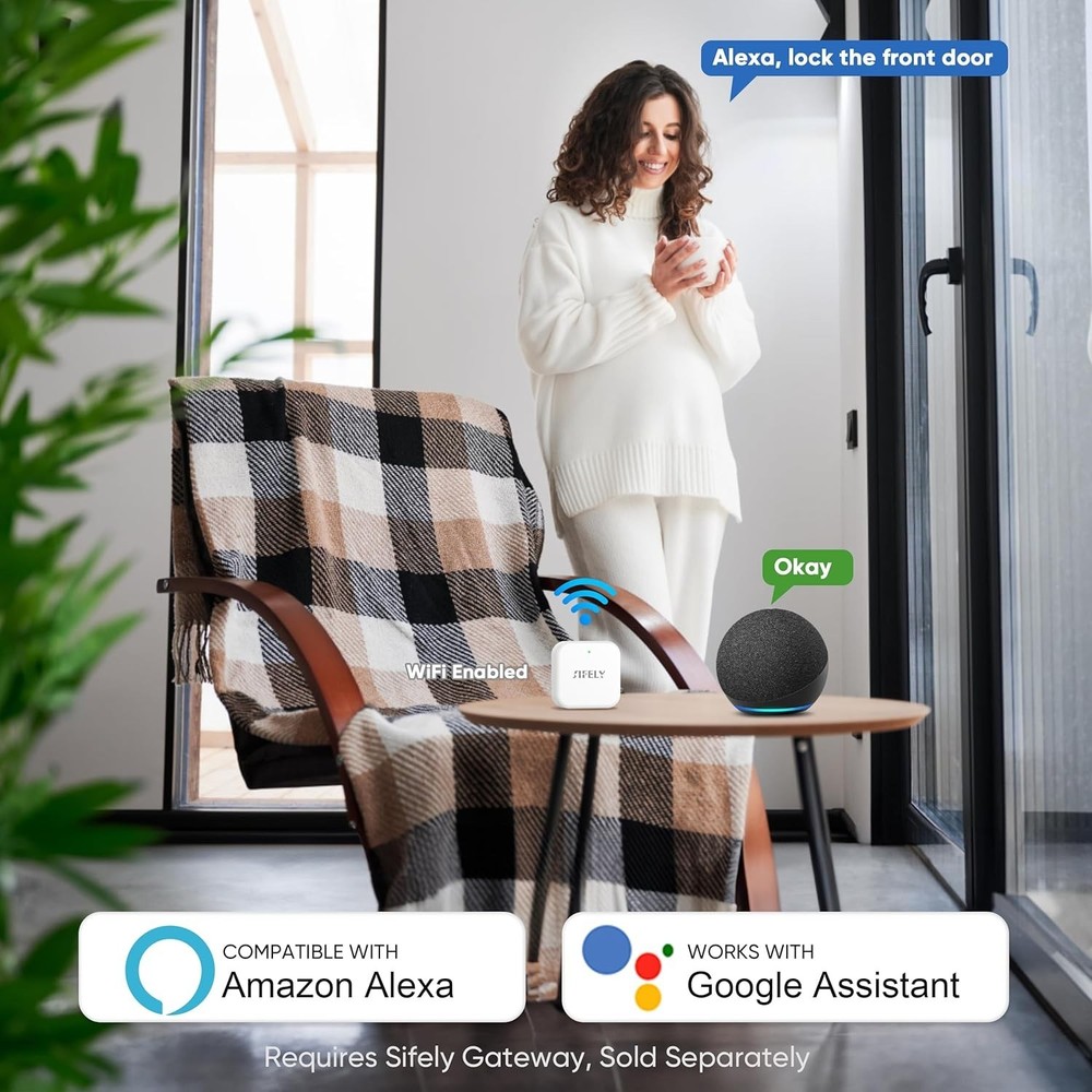 Bluetooth Keyless Entry Handle Lock for Rental Properties