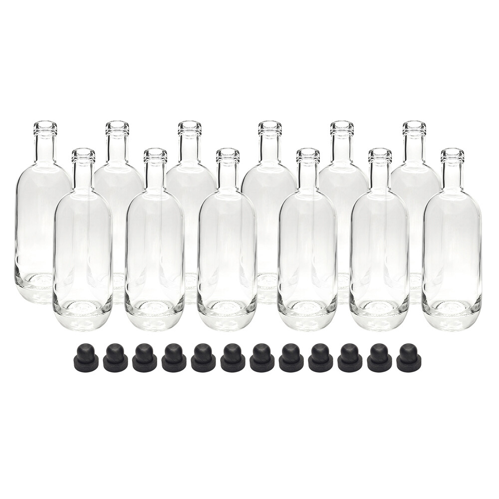 Home Brew Ohio Moonea Liquor Bottles and Corks Set of 12