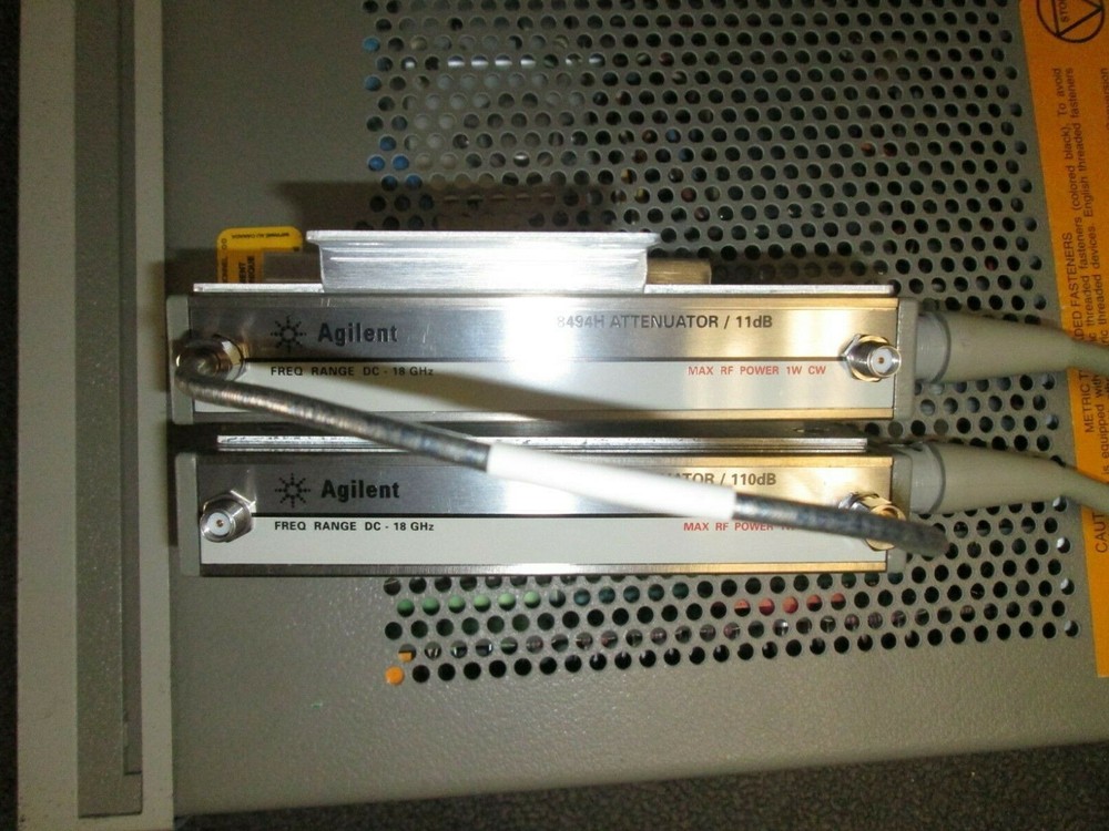 18 GHz RF Step Attenuator 1 db to 121 dB 1 dB step TESTED! AGILENT Programmable