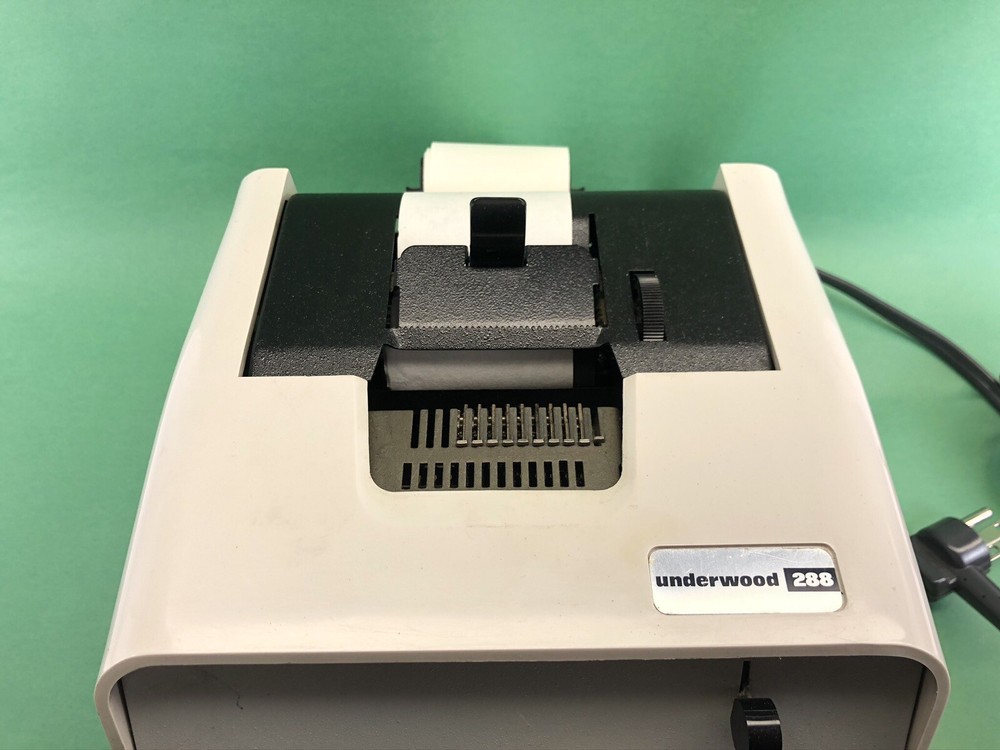 underwood 288 printer antique calculator