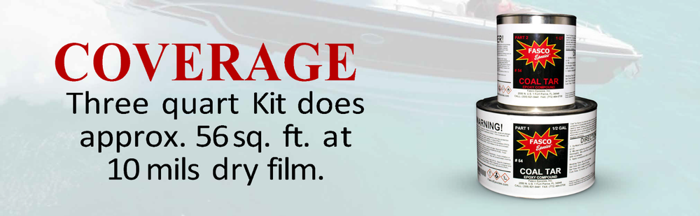 Fasco #54 - Coal Tar Epoxy - 3 Quart Kit