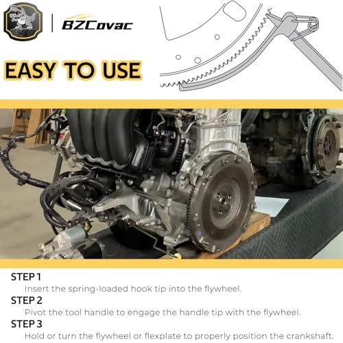 Flywheel Turner Locking Holding Tool, Flexplate Turning Tool for Automotive