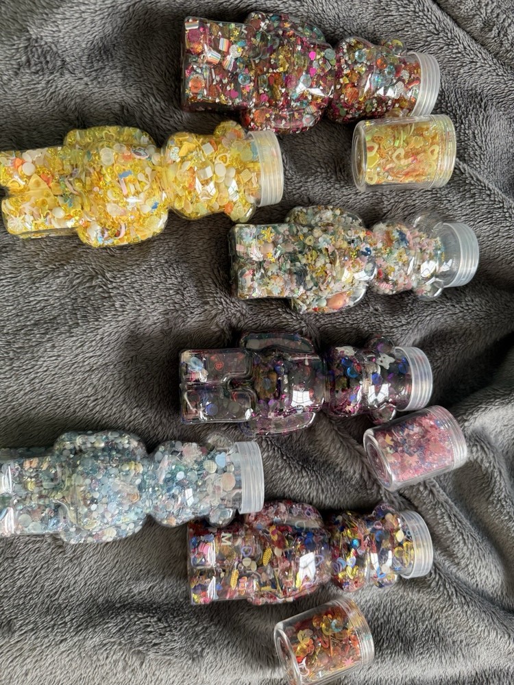 Glitter And Charm-filled Bear Holders