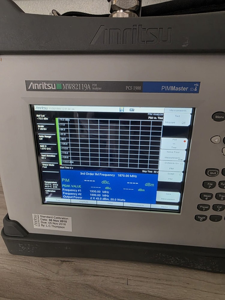 Anritsu MW82119A PIM Master Analyzer PCS 1900MHz
