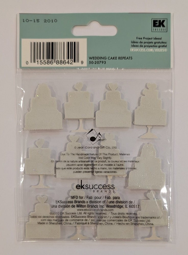 Jolee's Wedding Cakes Repeats Scrapbooking Stickers
