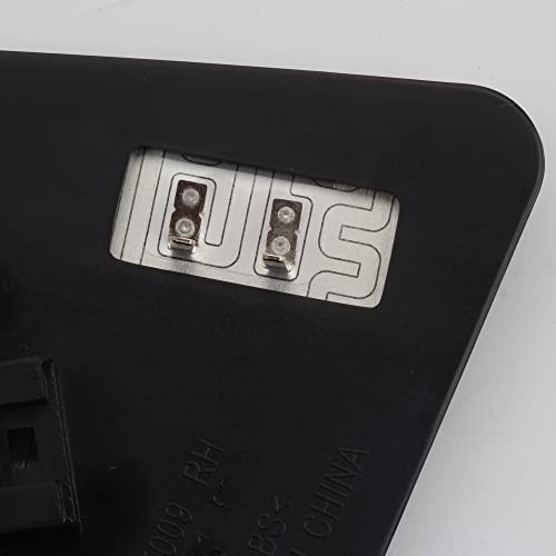 Driver Side Mirror with Plastic Backing Plate Heated Glass Compatible Left